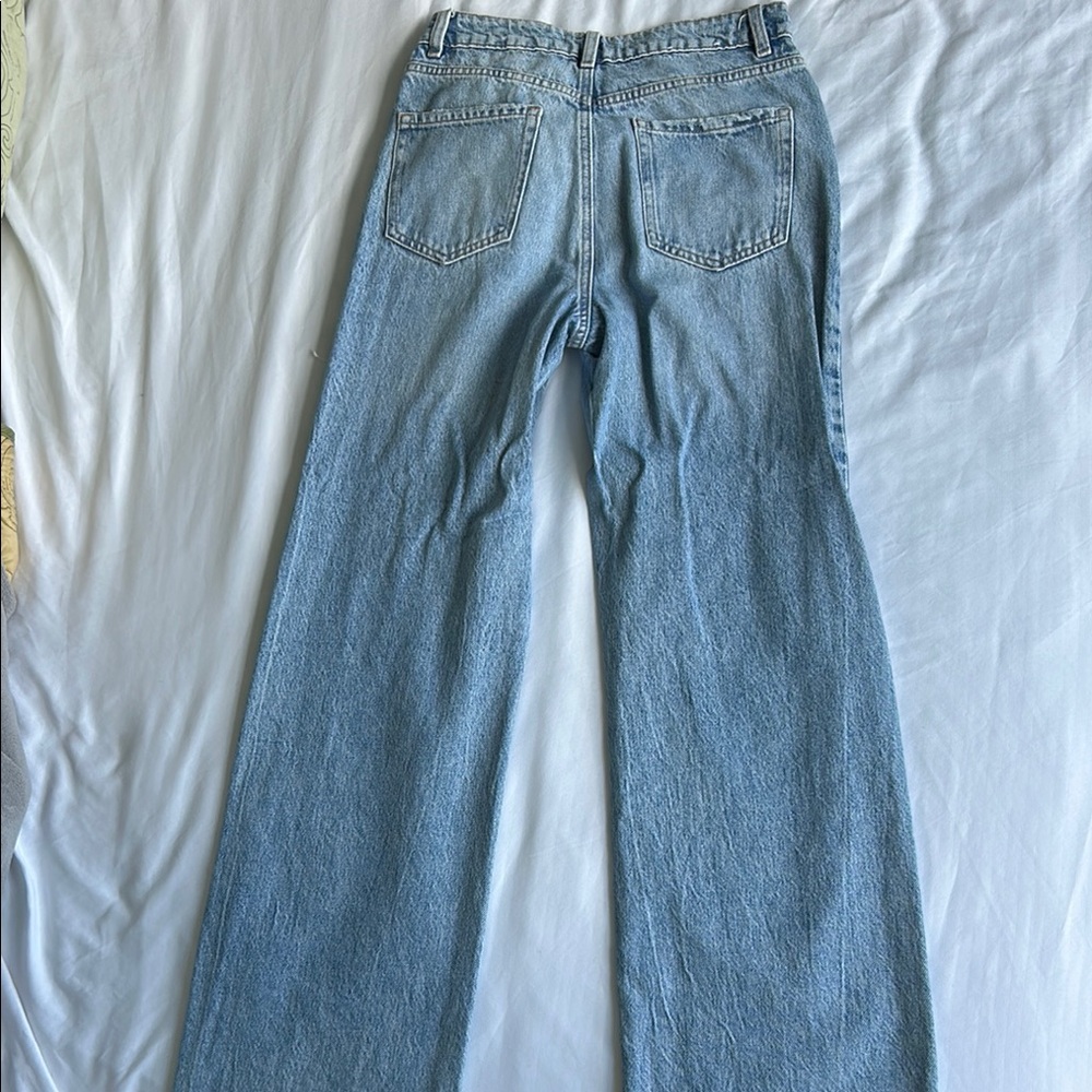 Distressed Light Blue Jeans - Picture 2 of 3